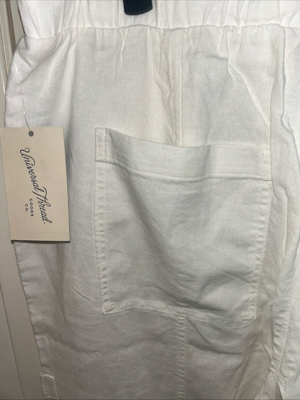 Universal Thread Cream Drawstring Waist Pants - Picture 9 of 10